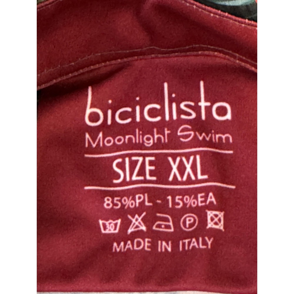 Biciclista Shirt Mens L Hawaiian Pin-Up‎ Floral Moonlight Swim Made in Italy - Picture 3 of 14